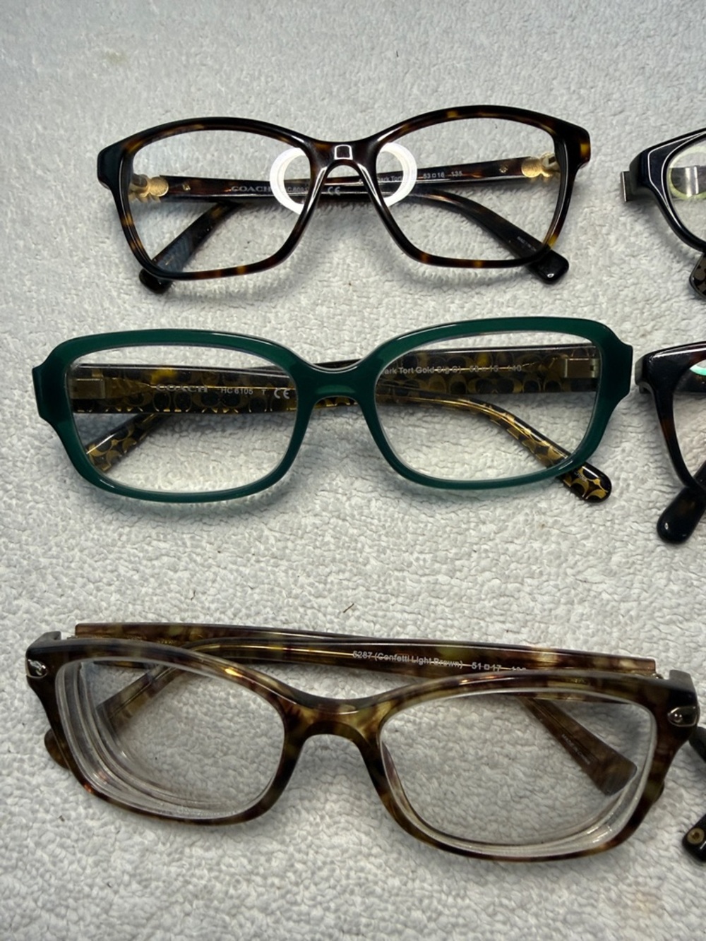 6 pair of COACH Eyeglasses/Sunglasses designer FRAMES ONLY - Picture 2 of 16